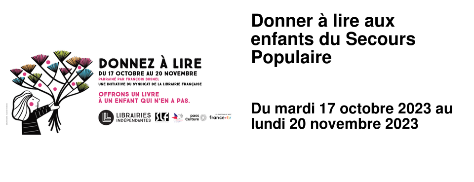 Donner � lire aux enfants du Secours Populaire
