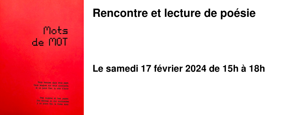 Rencontre et lecture de po�sie