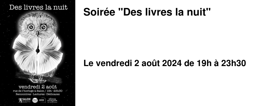 Soir�e "Des livres la nuit"