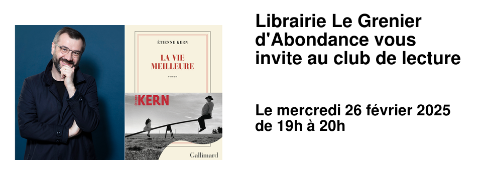 Librairie Le Grenier d'Abondance vous invite au club de lecture